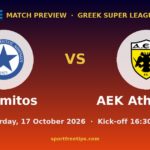 Atromitos vs AEK Athens FC prediction – Greek Super League